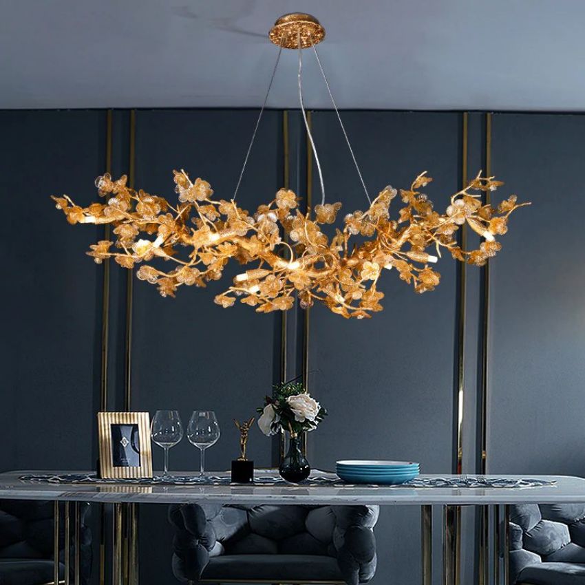 Leaf Linear Chandelier