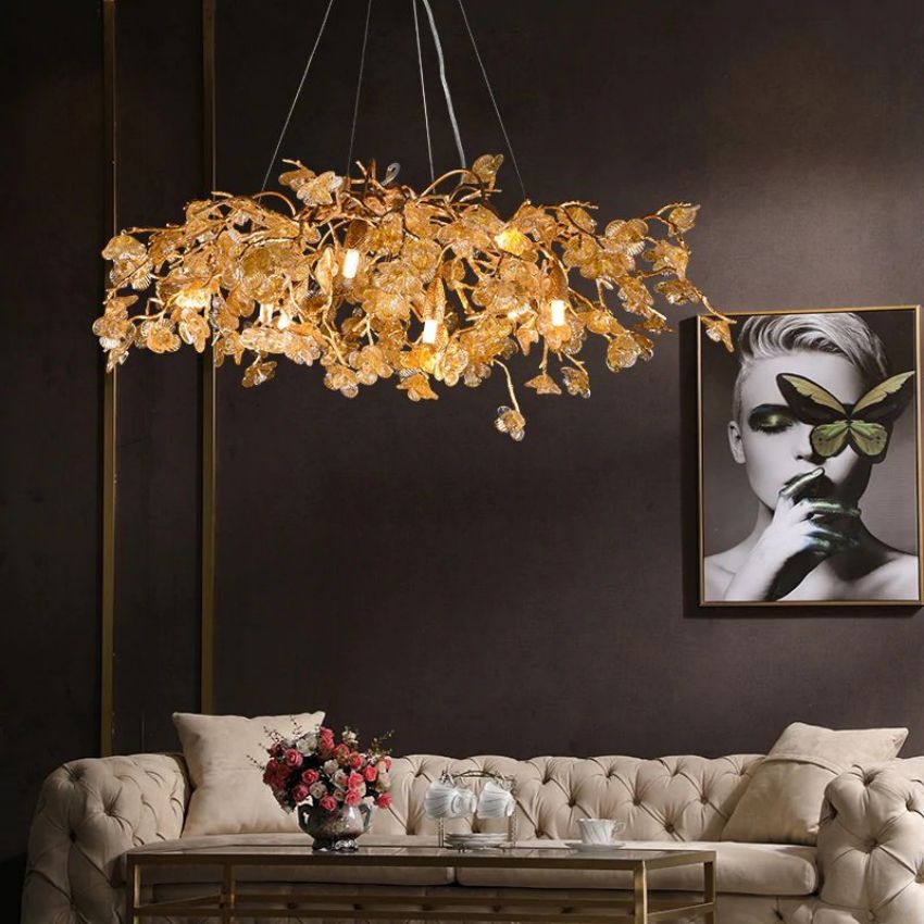 Leaf Round Chandelier