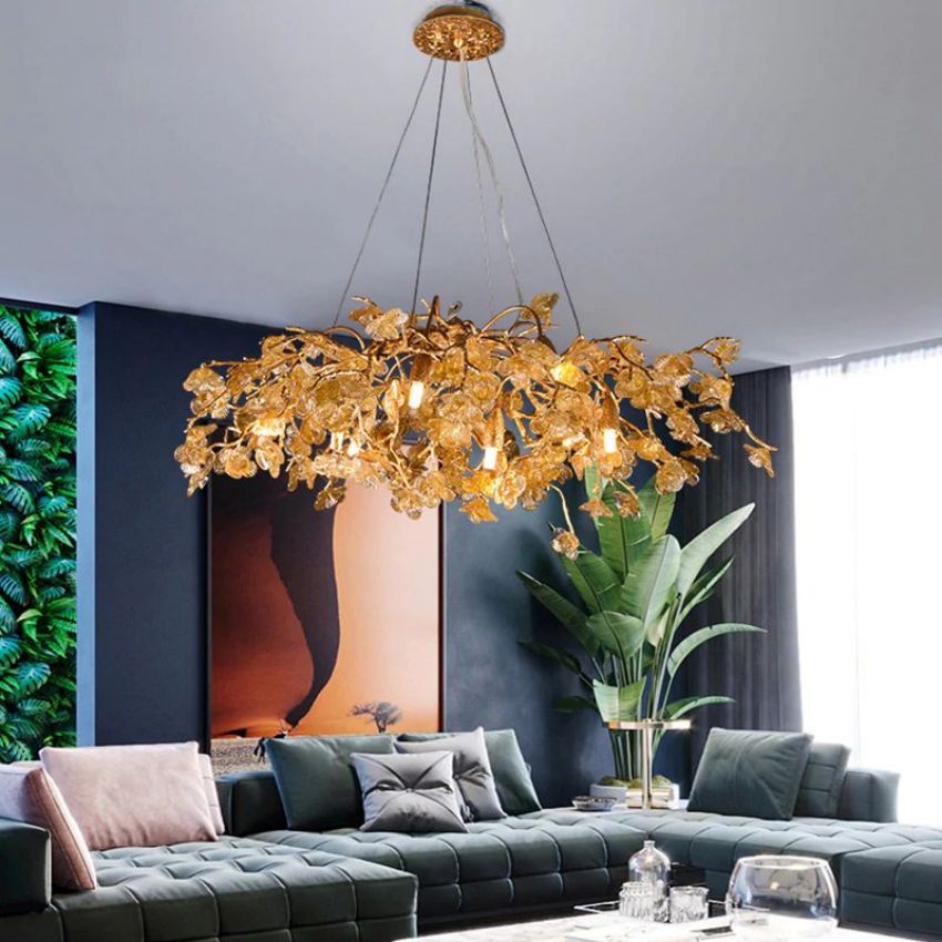 Leaf Round Chandelier