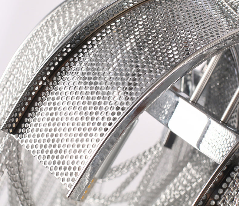 Modern Luxury Cadena Aluminum Chain Tassel Chandelier