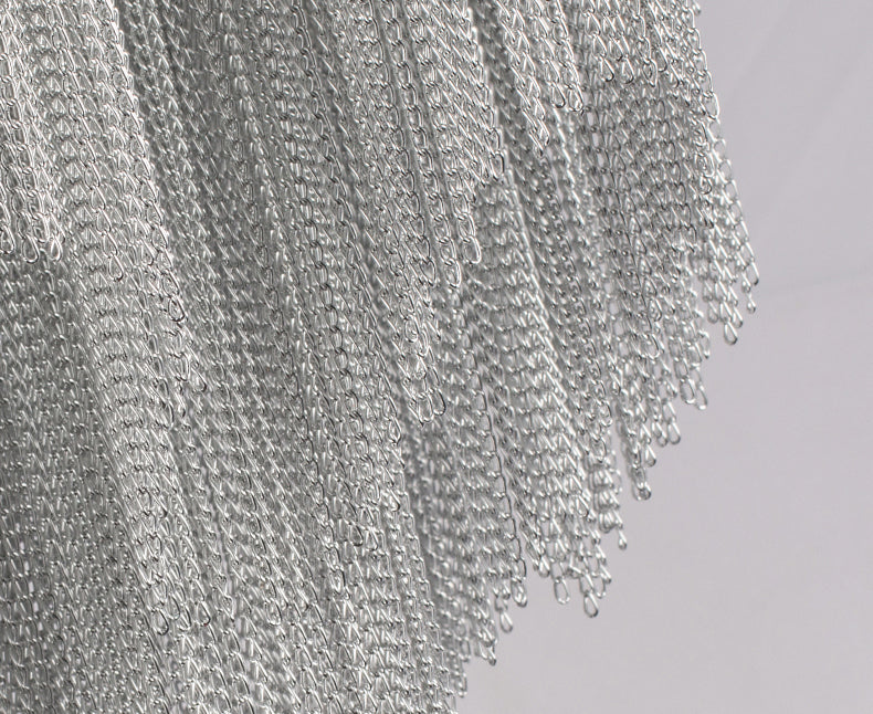 Cascading Tassel Aluminum Chain Ceiling lighting