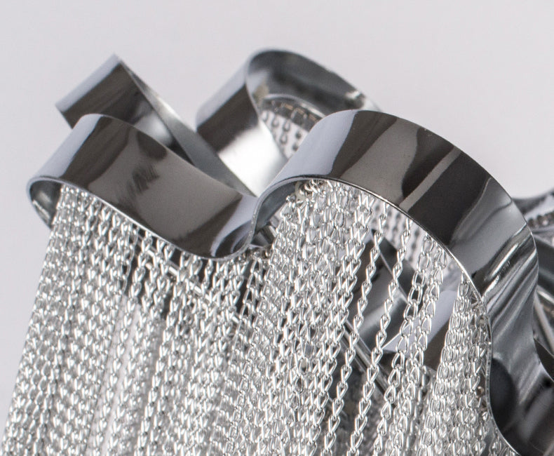 Cascading Tassel Aluminum Chain Ceiling lighting