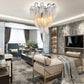 Cascading Tassel Aluminum Chain Ceiling lighting