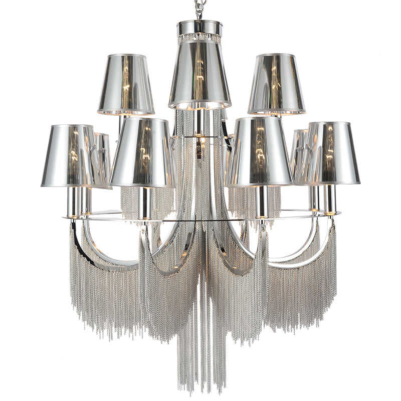 Aluminum Chain Tassel Chandelier 6/8 Lights