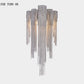 Fashionable Plated Aluminum Chain Tassel Wall Sconce Height 22.8"
