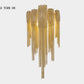 Fashionable Plated Aluminum Chain Tassel Wall Sconce Height 22.8"