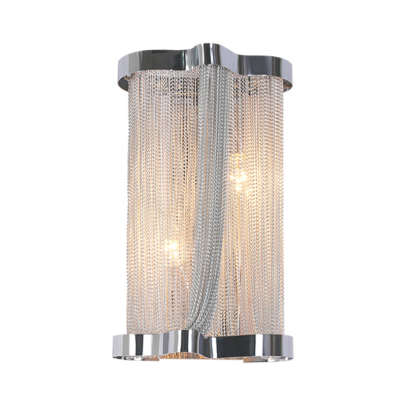 Classical Cylindrical Chain Tassel Wall Sconce