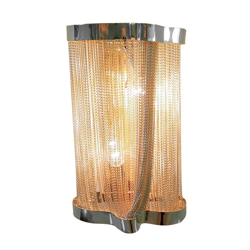 Classical Cylindrical Chain Tassel Wall Sconce
