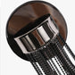 Double Lampholder Plated Aluminum Chain Tassel Wall Sconce 2 Lights