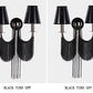 Double Lampholder Plated Aluminum Chain Tassel Wall Sconce 2 Lights