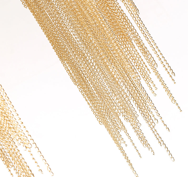 Modern Boat Golden Aluminum Chain Chandelier Lighting