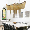 Modern Boat Golden Aluminum Chain Chandelier Lighting