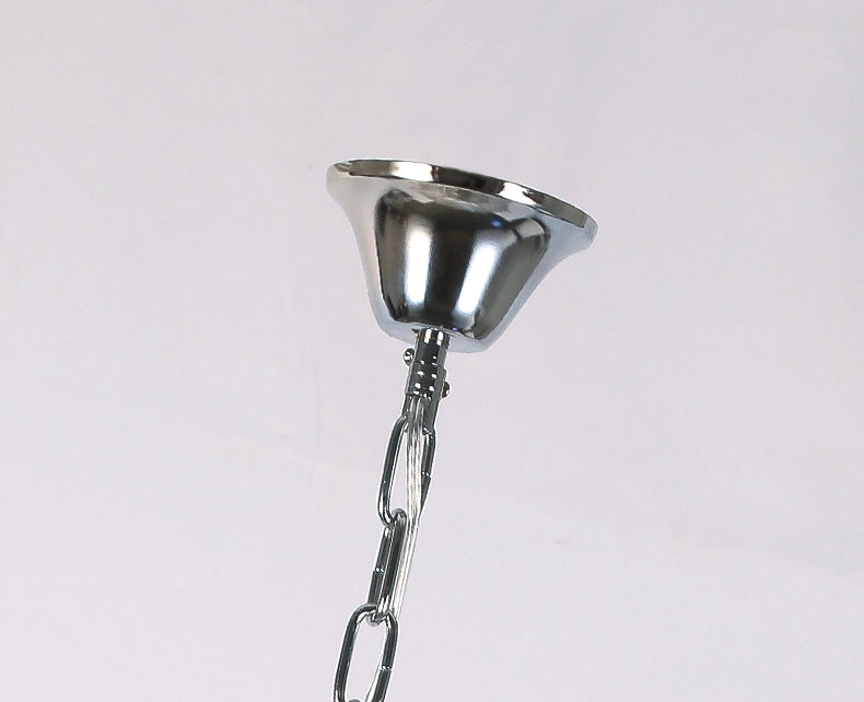 Candleholder Aluminum Chain Chandelier for Living Room