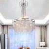 Candleholder Aluminum Chain Chandelier for Living Room