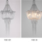 Metal Framework Aluminum Chain Tassel Chandelier For Living Room