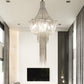 Metal Framework Aluminum Chain Tassel Chandelier For Living Room