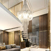 Metal Framework Aluminum Chain Tassel Chandelier For Living Room