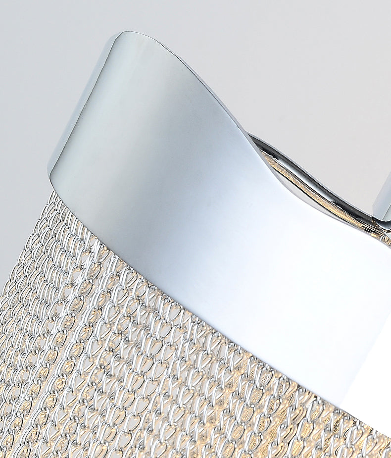 Modern 3 Lights Aluminum Chain  Tassel Wall Sconce