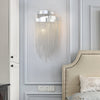 Modern 3 Lights Aluminum Chain  Tassel Wall Sconce