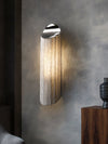 Modern cylindrical Aluminum Chain Tassel Wall Sconce