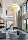 Living Room Chandelier for Aluminum Chain Tassel Gold silver