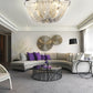 Modern Aluminum Chain Tassel Ceiling Light