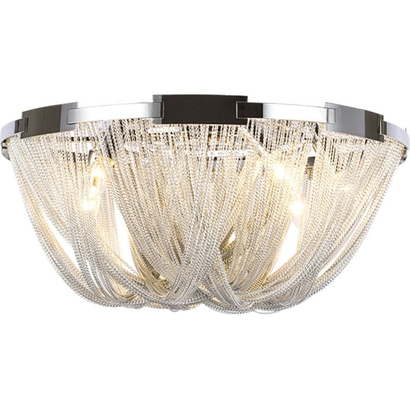 Modern Aluminum Chain Tassel Ceiling Light