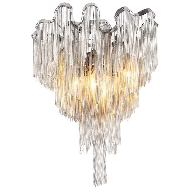 Cascading Tassel Aluminum Chain Ceiling lighting
