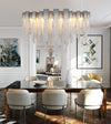 Aluminum Chain Tassel Chandelier for Dining Room