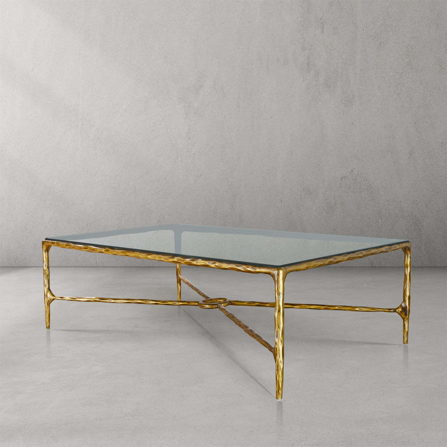 Thaddeus Rectangle Glass Coffee Table