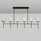 Art Fabric Lamp Shade Rhode Linear Chandelier 50" 62"
