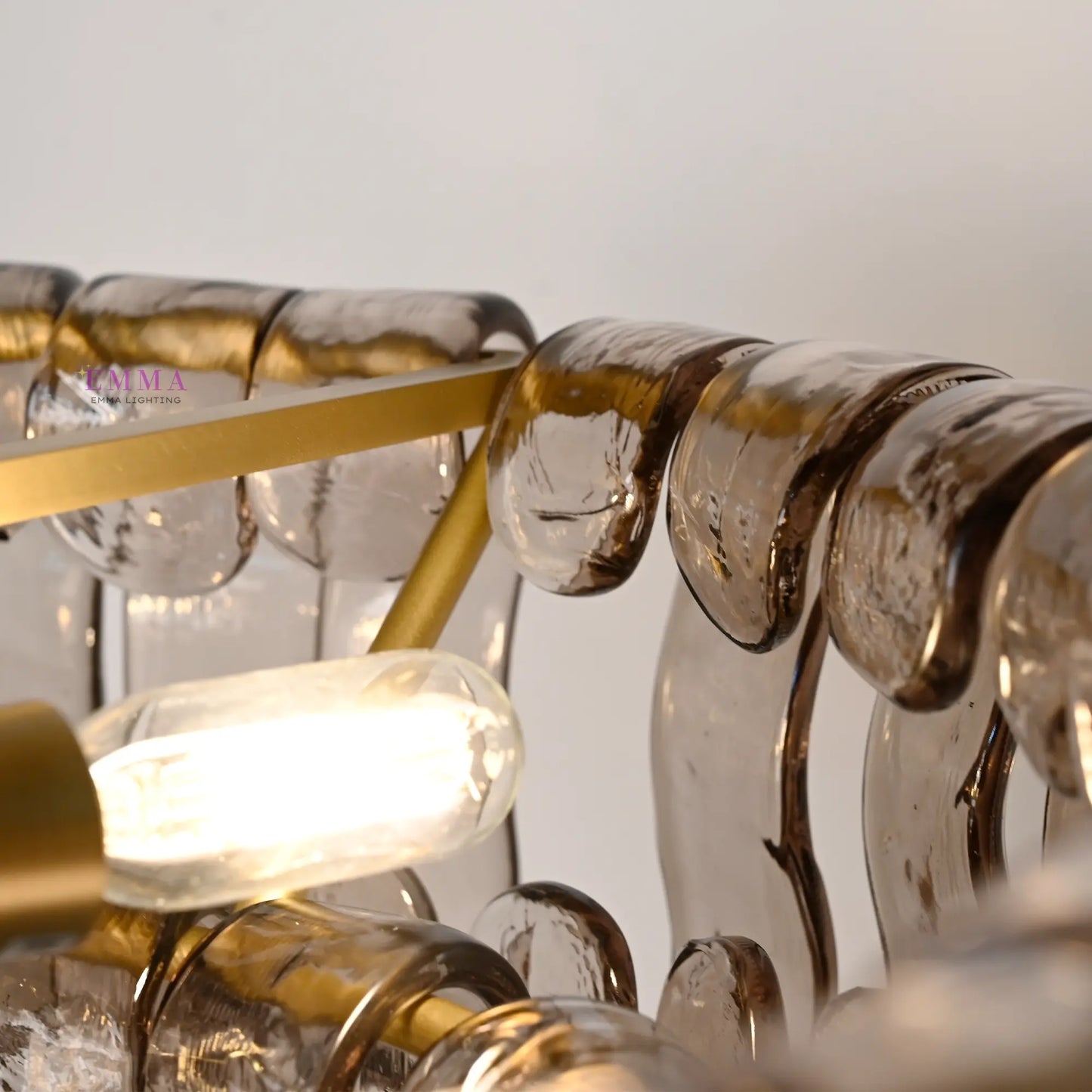 Art Glass Ghiaccio Flushmount