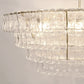 Art Glass Ghiaccio Oval Chandelier