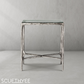 Thaddeus Glass Square Side Table 18" 22"