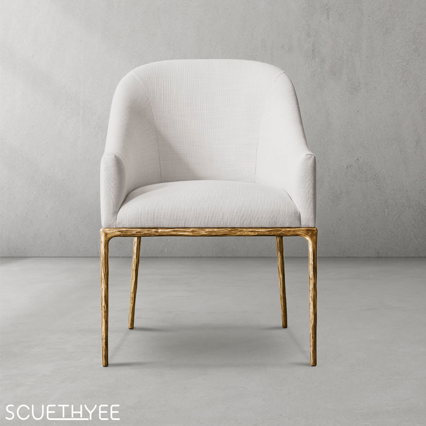 Thaddeus Slope Fabric Dining Armchair