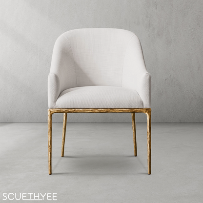 Thaddeus Slope Fabric Dining Armchair