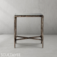 Thaddeus Glass Square Side Table 18" 22"