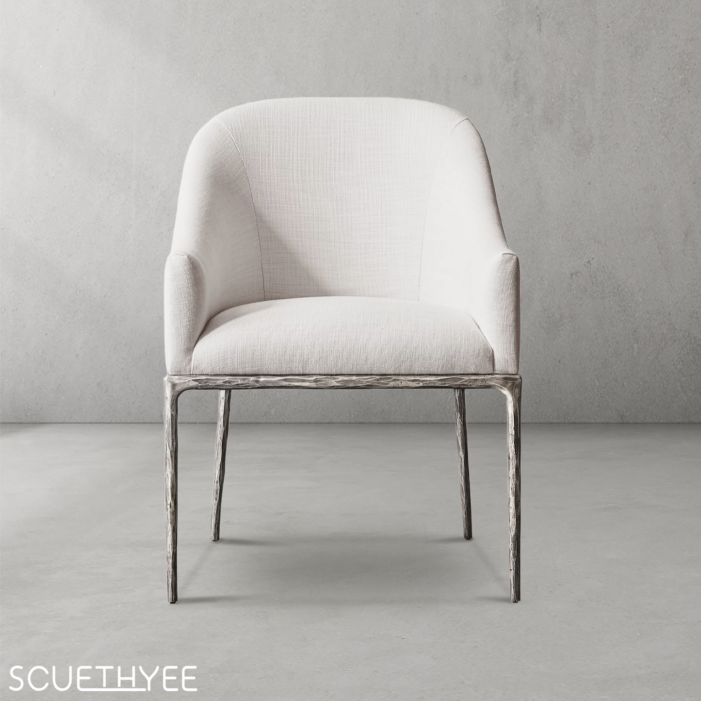 Thaddeus Slope Fabric Dining Armchair