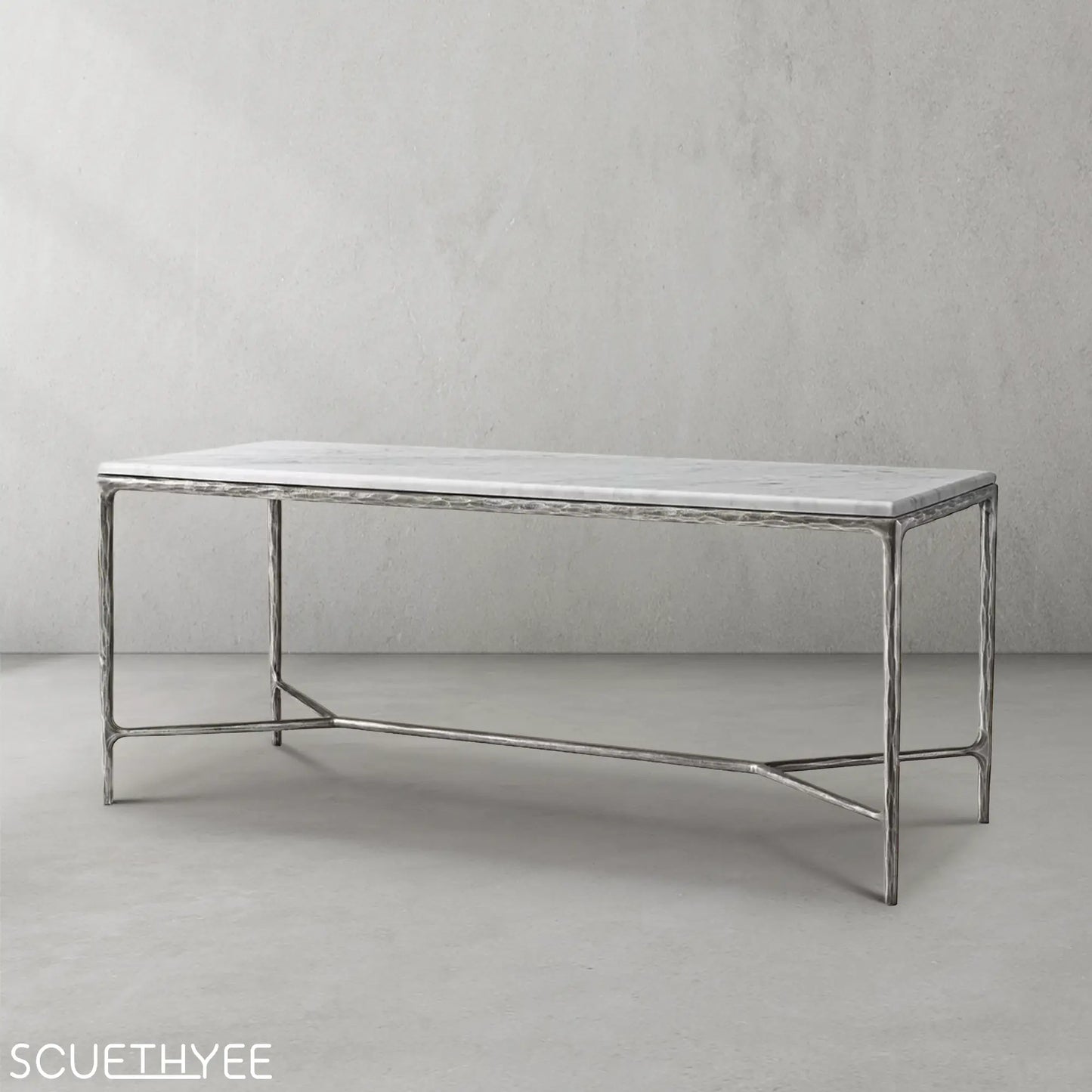 Thaddeus Rectangle Marble Desk