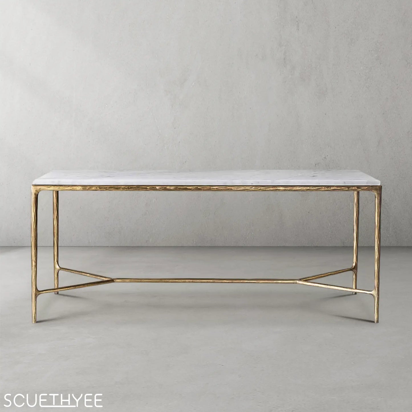 Thaddeus Rectangle Marble Desk