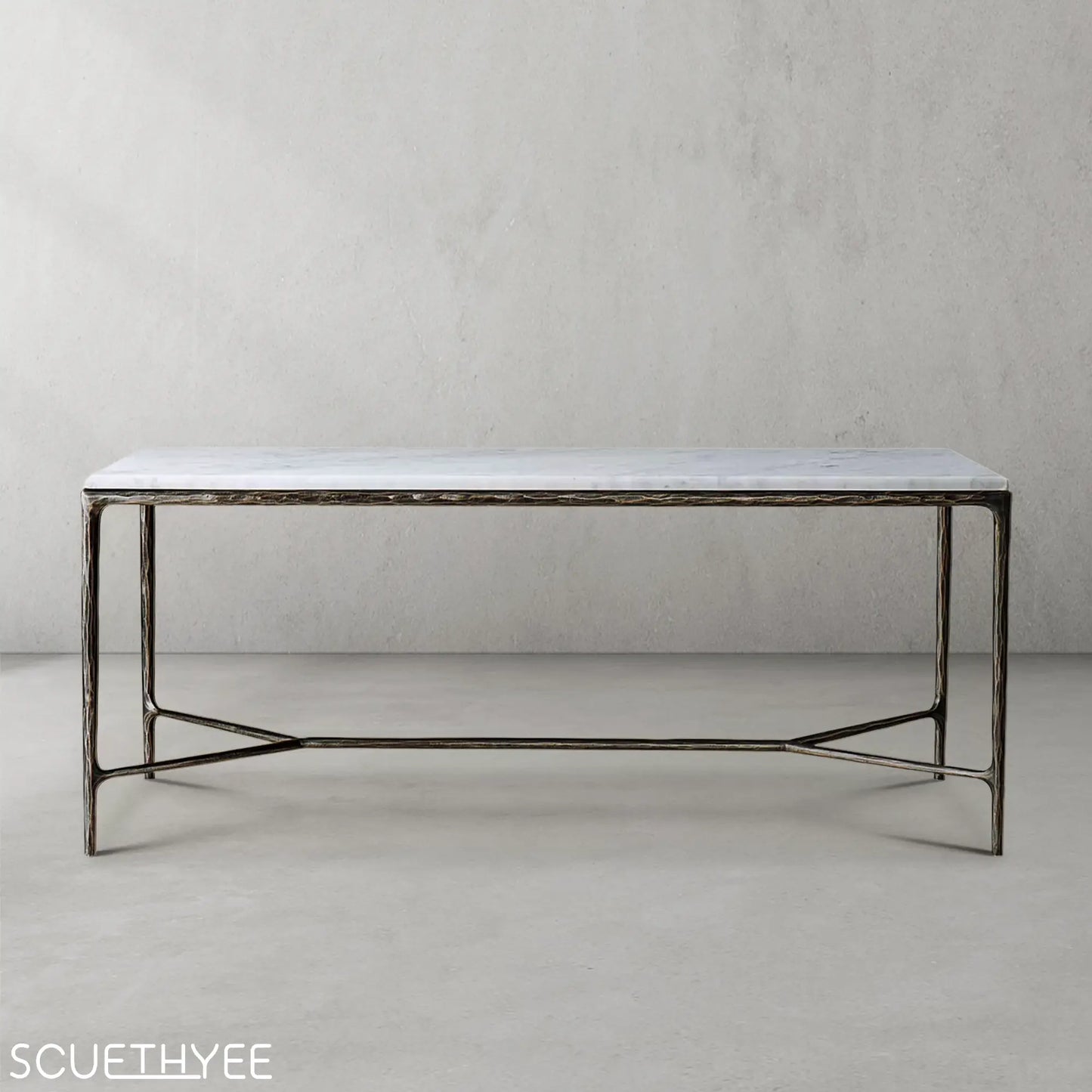 Thaddeus Rectangle Marble Desk