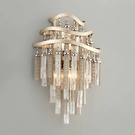 Chimera Crystal Tassel Wall Sconce