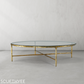 Thaddeus Glass Round Coffee Table 36" 55"