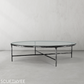 Thaddeus Glass Round Coffee Table 36" 55"