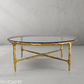 Thaddeus Glass Round Coffee Table 36" 55"